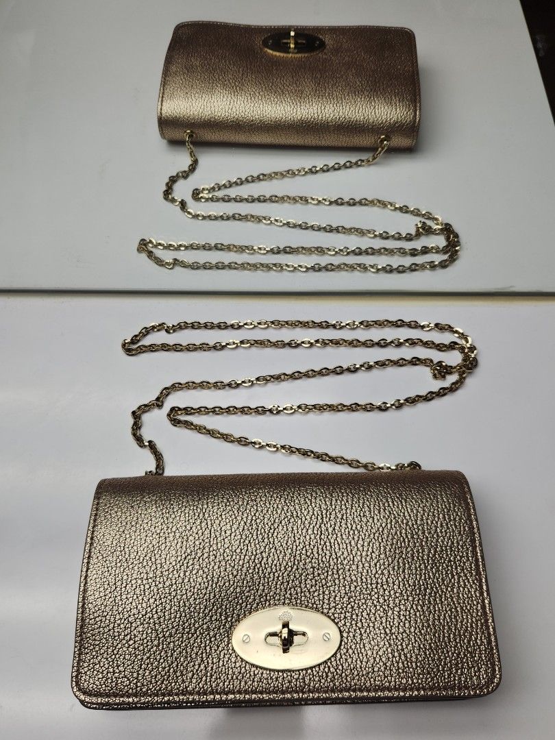 Mulberry gold clutch cheap