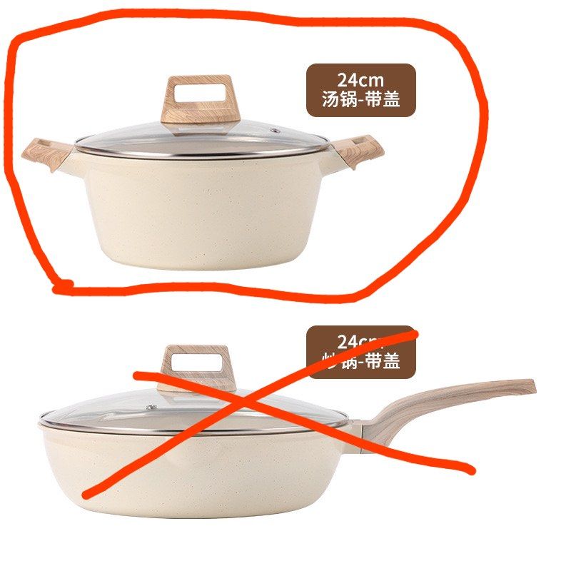 New nonstick ceramic soup pot (Category: Cookware & Accessories) located in Kajang. Submitted by Smiggleoutlet (Listing ID 1311118883, Image 1). Description: Brand new Nonstick ceramic pot 24cm wide x 12cm height Can be used on gas or electric stoves Can self pick up Kajang or Lalamove or post.