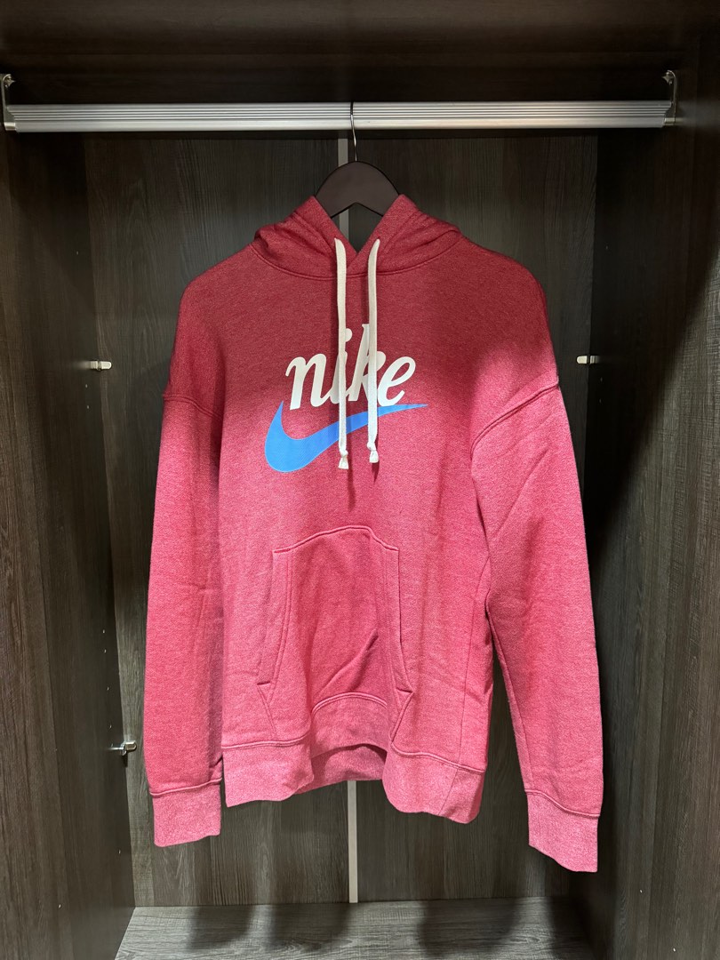 Nike heritage overhead hoodie pink hot sale