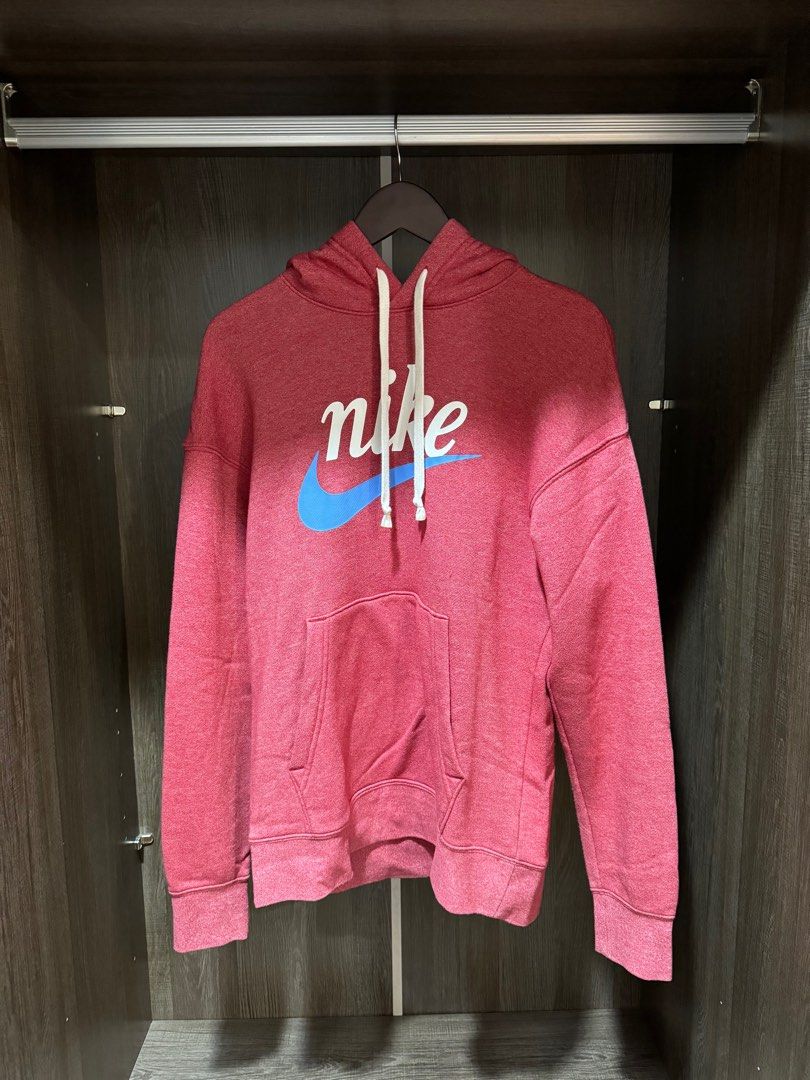 Nike heritage hoodie pink top