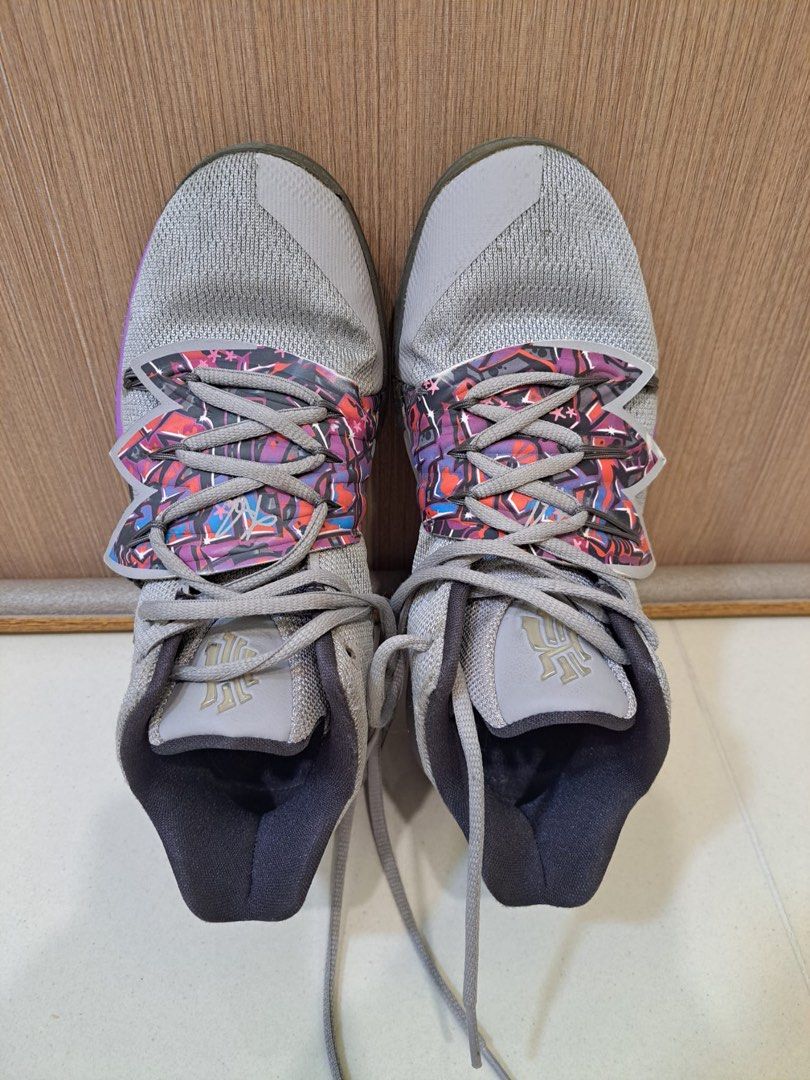 Nike kyrie 5 GS graffiti atmosphere grey Luxury Sneakers Footwear on Carousell