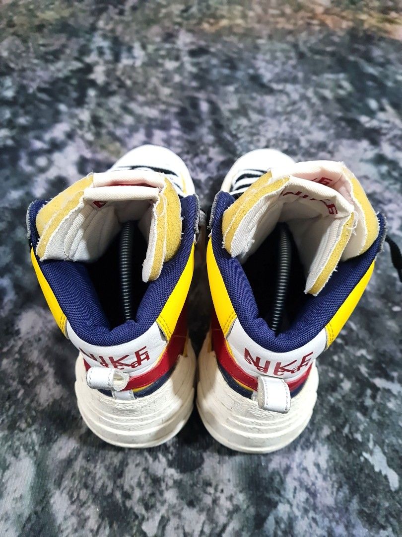 sacai nike blazer yellow