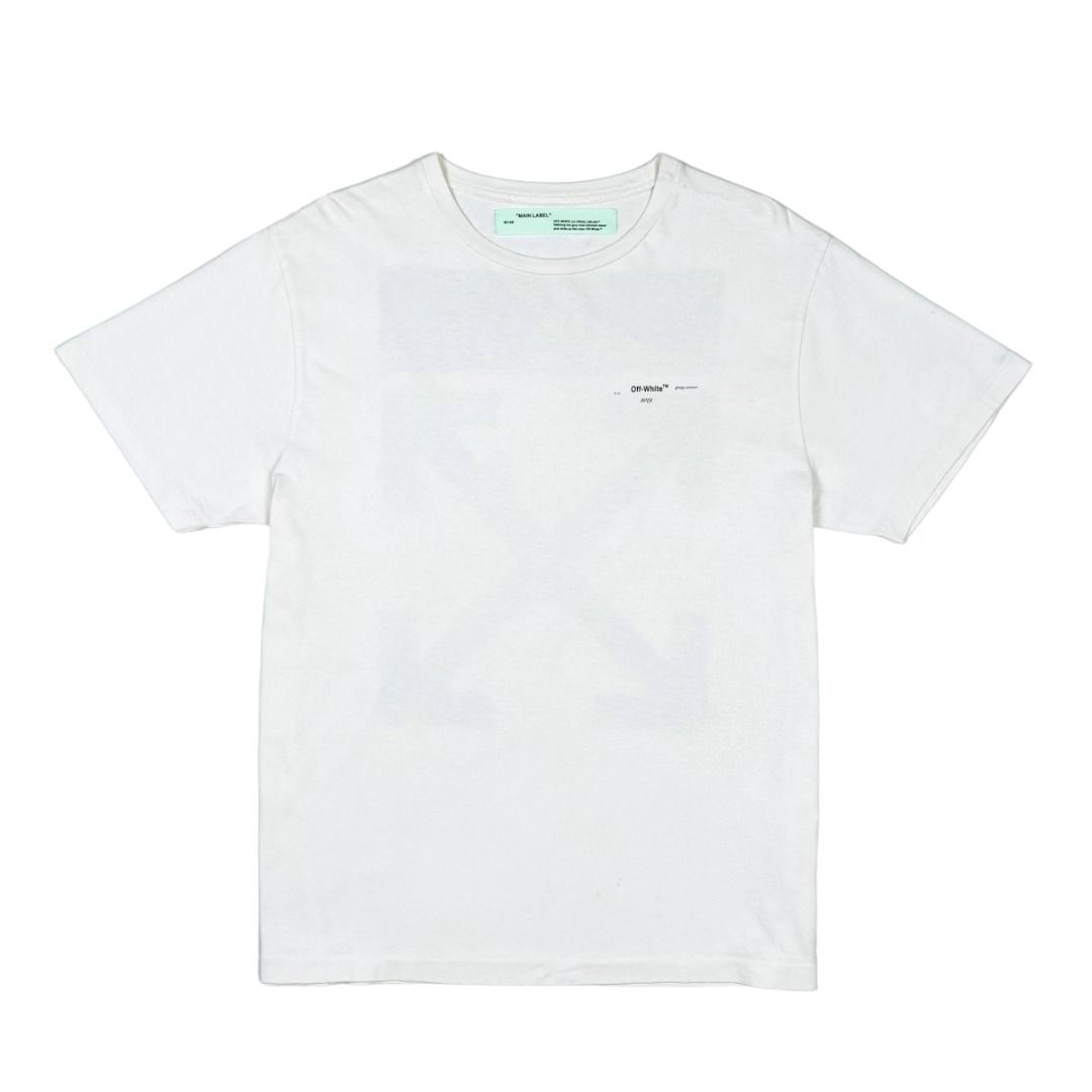 Off white oil painting tee top