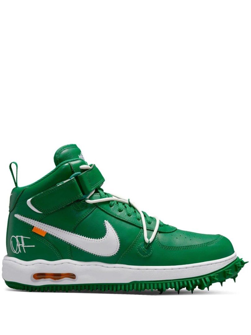 Off White x Nike Af1 Mid Pine Green C O EU42.5 US9 Carousell