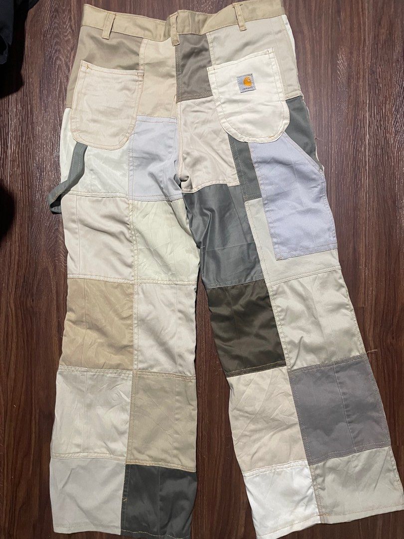 Patchwork Pants (Category: Other Bottoms) located in Singapore. Submitted by princeterrific (Listing ID 1311036174, Image 2). Description: brown patchwork pants good condition, not worn as i bought wrong size fits 30-32” waist .