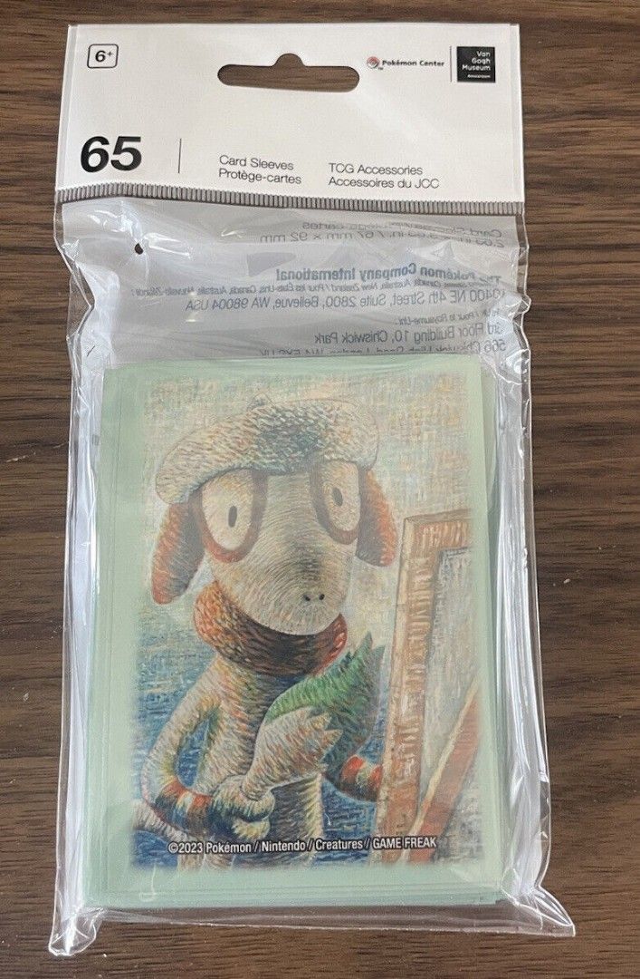 pokemon van gogh card sleeves Pokmon Center Museum 6-Card Sleeve Set Pikachu Gray Felt Hat AARC Hobbies theyre inspired by one of Vincent van Goghs masterpieces Pokemon Van Gogh Card Sleeves