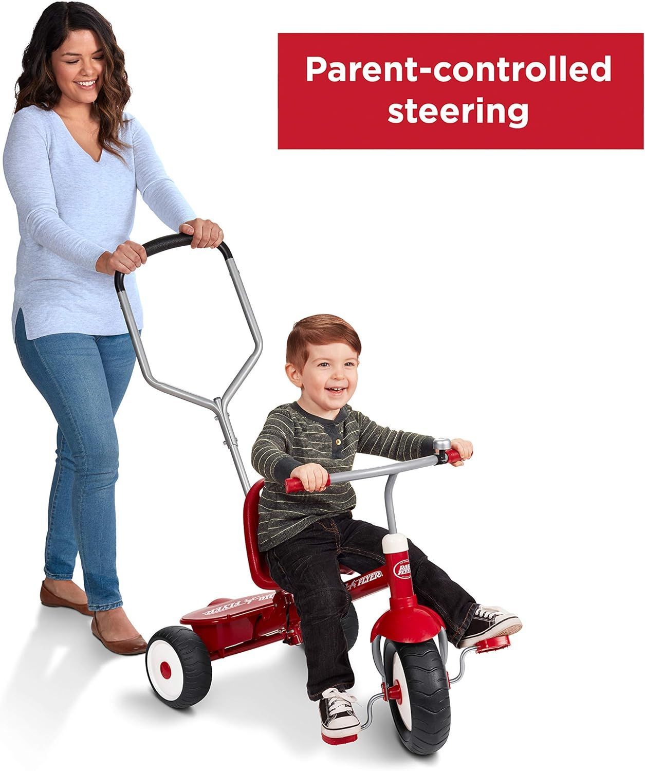 Shop radio flyer deluxe steer and stroll trike Top Sale Black Friday