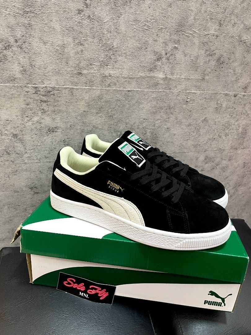 Puma suede classic black Men s Fashion Footwear Sneakers on Carousell