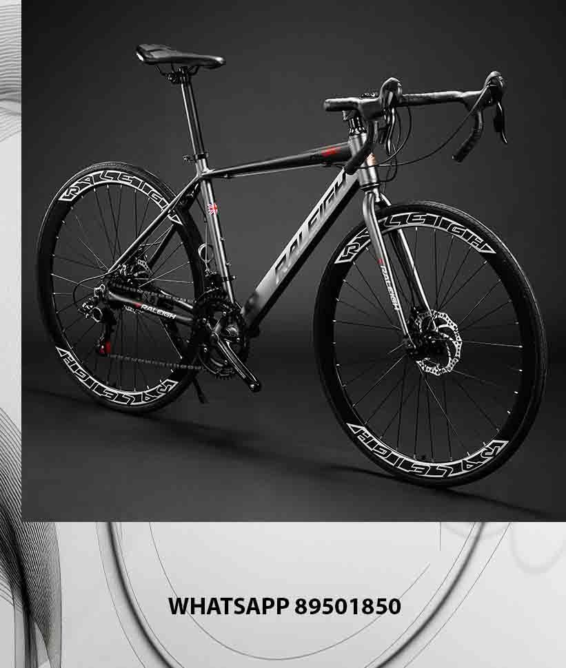 Raleigh RL880 Drop Bar 26 Inch 24 Speed Bike Road Bicycle Hybrid Road Bike 700c Tyre Front Premium Hybrid Road Bike with Drop Bar Design and Responsive 700c Tyres Sports Equipment