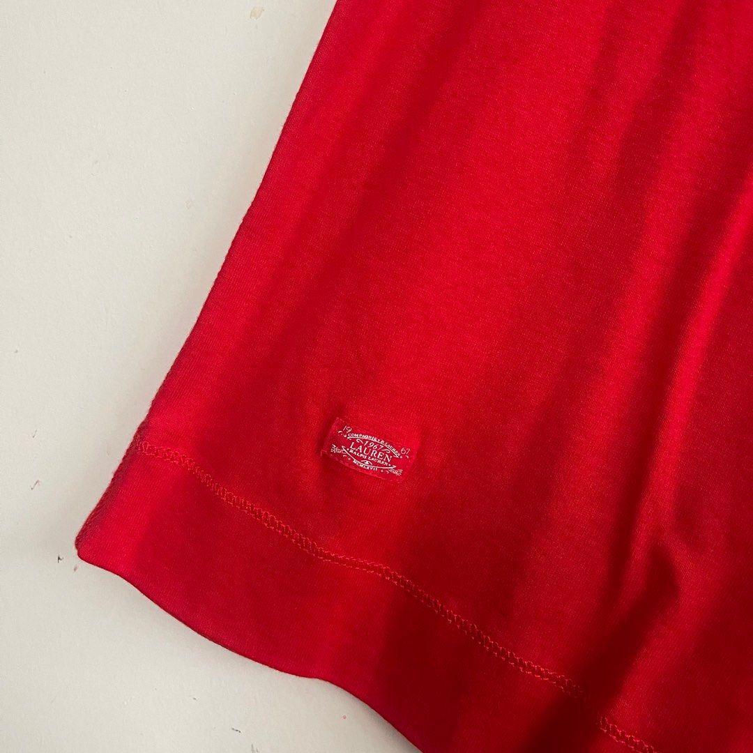 Ralph Lauren Red Boat Neck Top (Category: Blouses) located in Rizal. Submitted by camiela (Listing ID 1311089984, Image 3). Description: Ralph Lauren red boat neck top with zipper details on the shoulder part only used once, in very good condition no flaws! size L on tag, can fit M.