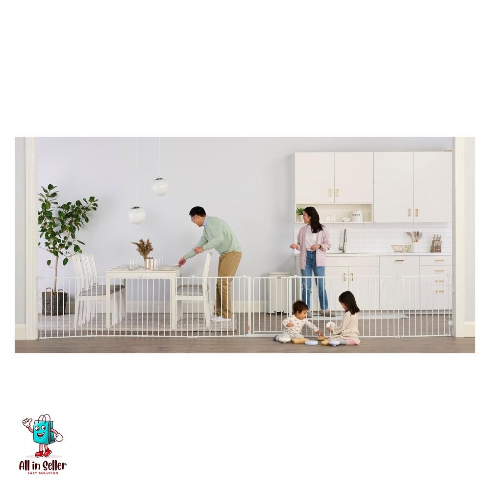 Regalo 4 in 1 Super Wide 16 foot Metal Safety Gate and Play Yard 5 Piece Set Babies Kids Baby Nursery Kids Furniture Safety Gates Locks Protectors on Carousell