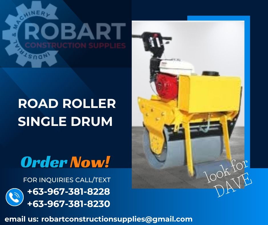 ROAD ROLLER SINGLE DRUM (Category: Construction Tools & Equipment) located in Caloocan City. Submitted by gabo. (Listing ID 1311049171, Image 1). Description: SALE❗ ❗ ❗ SALE❗ ❗ ❗ SALE❗ ❗ ❗ LOOK FOR: Dave T. Cariño 0 9 6 7 3 8 1 8 2 2 8 / 0 9 6 7 3 8 1 8 2 3 0 7 7 4 6-6 1 4 8 / 7 0 0 2- 2 8 7 2 / 8 6 3 6-3 0 0 5 𝑹𝑶𝑩𝑨𝑹𝑻 𝑪𝑶𝑵𝑺𝑻𝑹𝑼𝑪𝑻𝑰𝑶𝑵 𝑺𝑼𝑷𝑷𝑳𝑰𝑬𝑺 📍S&L BUILDING, 1ST & 2ND FLOOR, 1405 YUSECO ST, STA CRUZ, MANILA SEND US MESSAGE 