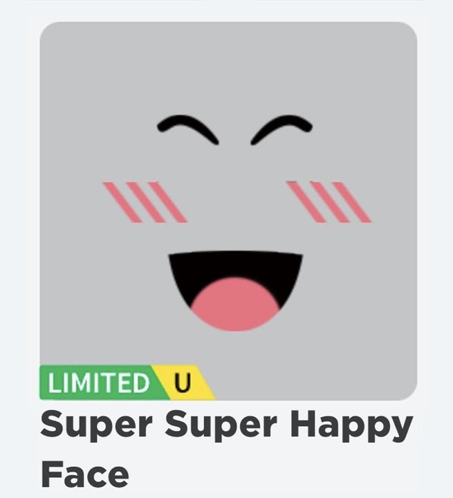 ROBLOX SUPER SUPER HAPPY FACE (SSHF), Video Gaming, Gaming Accessories ...