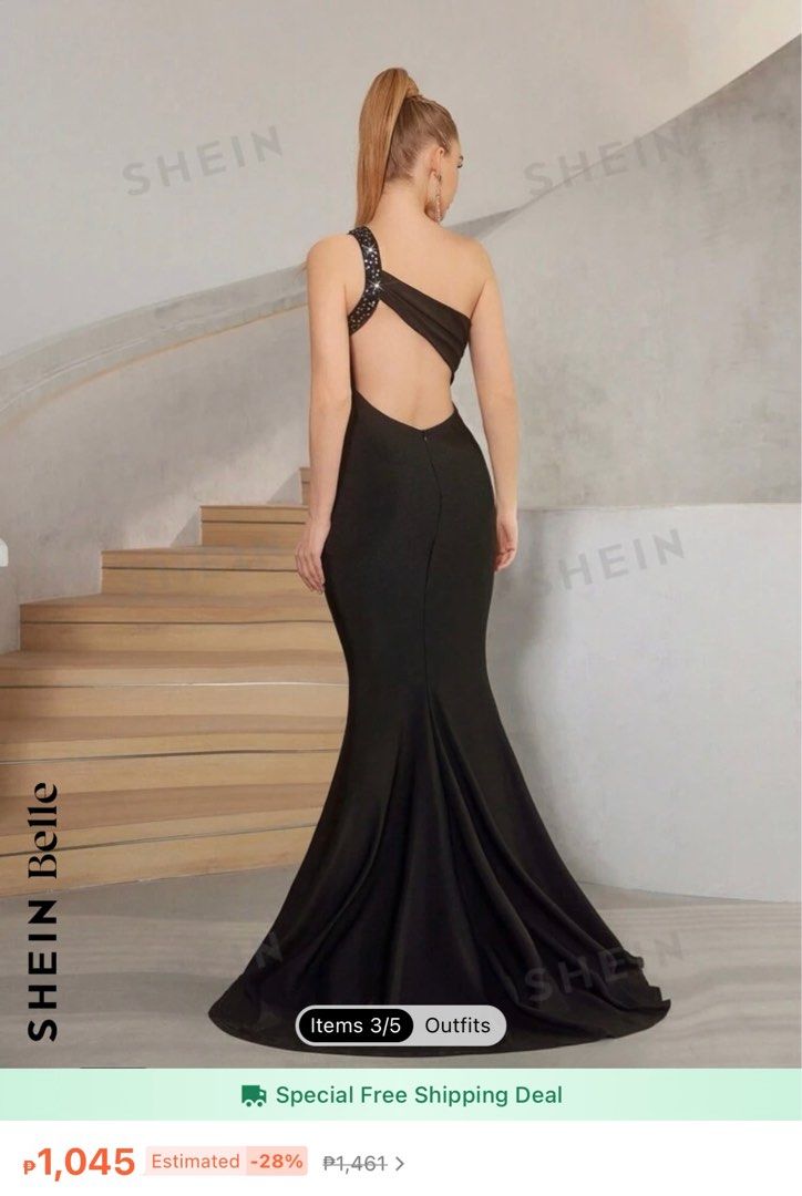 long dress formal Simple Black Spaghetti Strap Satin Long Prom Dress Evening Dress,MP523 –  Musebridals