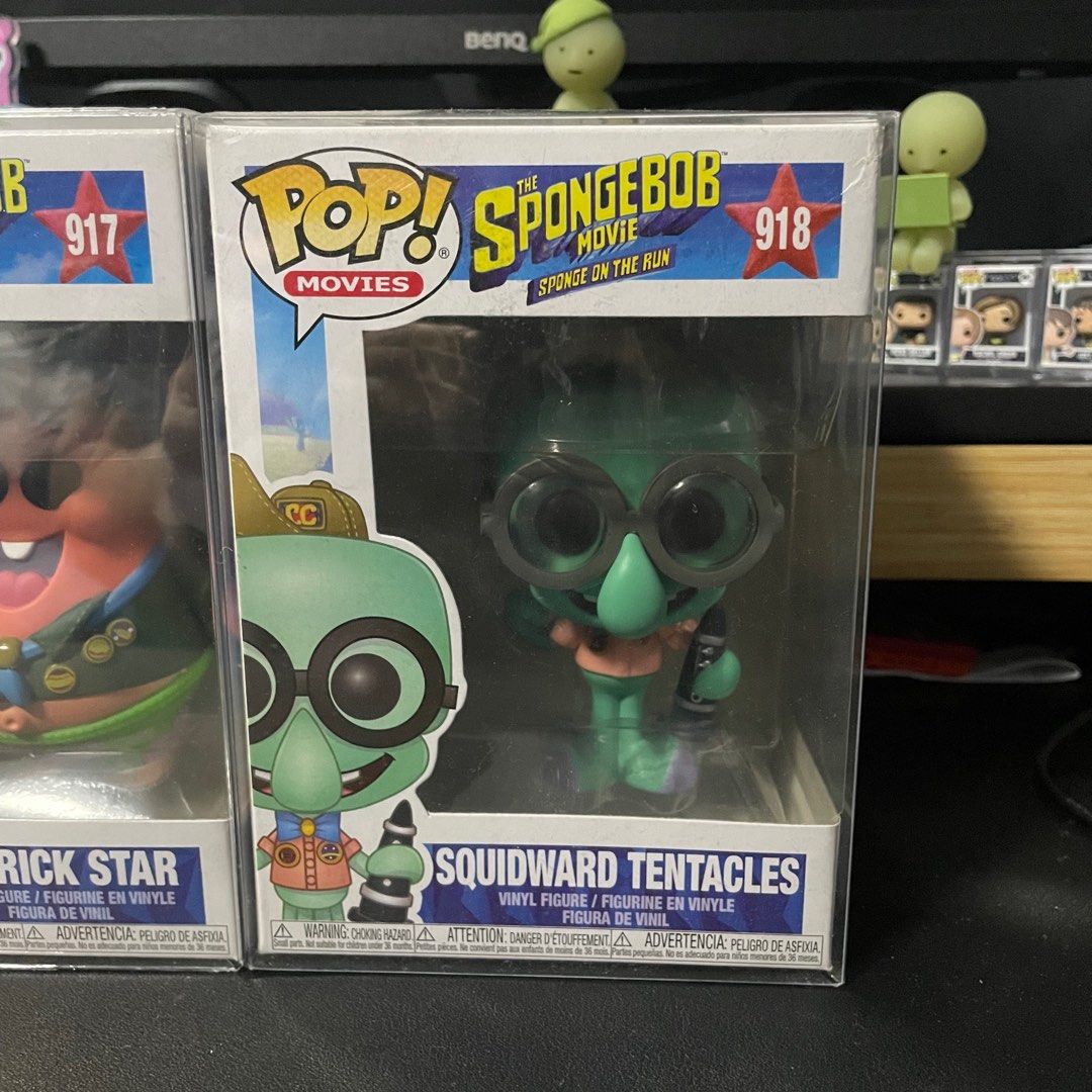 Spongebob Movie Squidward Patrick Funko Pop (Category: Figurines & Statues) located in Quezon City. Submitted by dmdmdmdm (Listing ID 1311101699, Image 3). Description: Spongebob Movie Funko Pop 917 Patrick Star 918 Squidward Tentacles - NOOB - With protector - Selling as set Payment thru GCash.