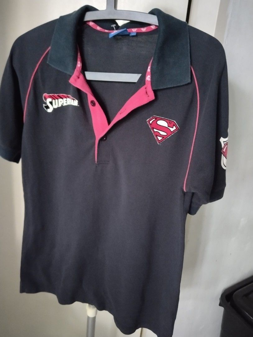 Superman t shirt with collar 2025