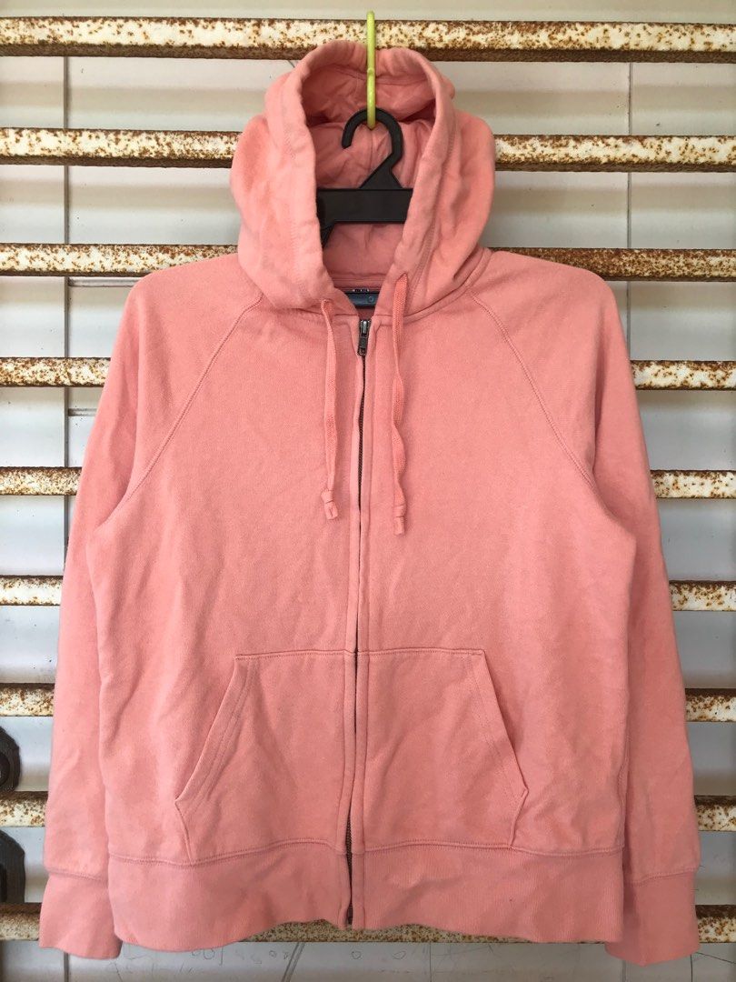 OFFER TODAY ONLY Uniqlo Zipper Hoodie Plain Peach for Ladies Large Authentic Women s Fashion Coats Jackets and Outerwear on Carousell