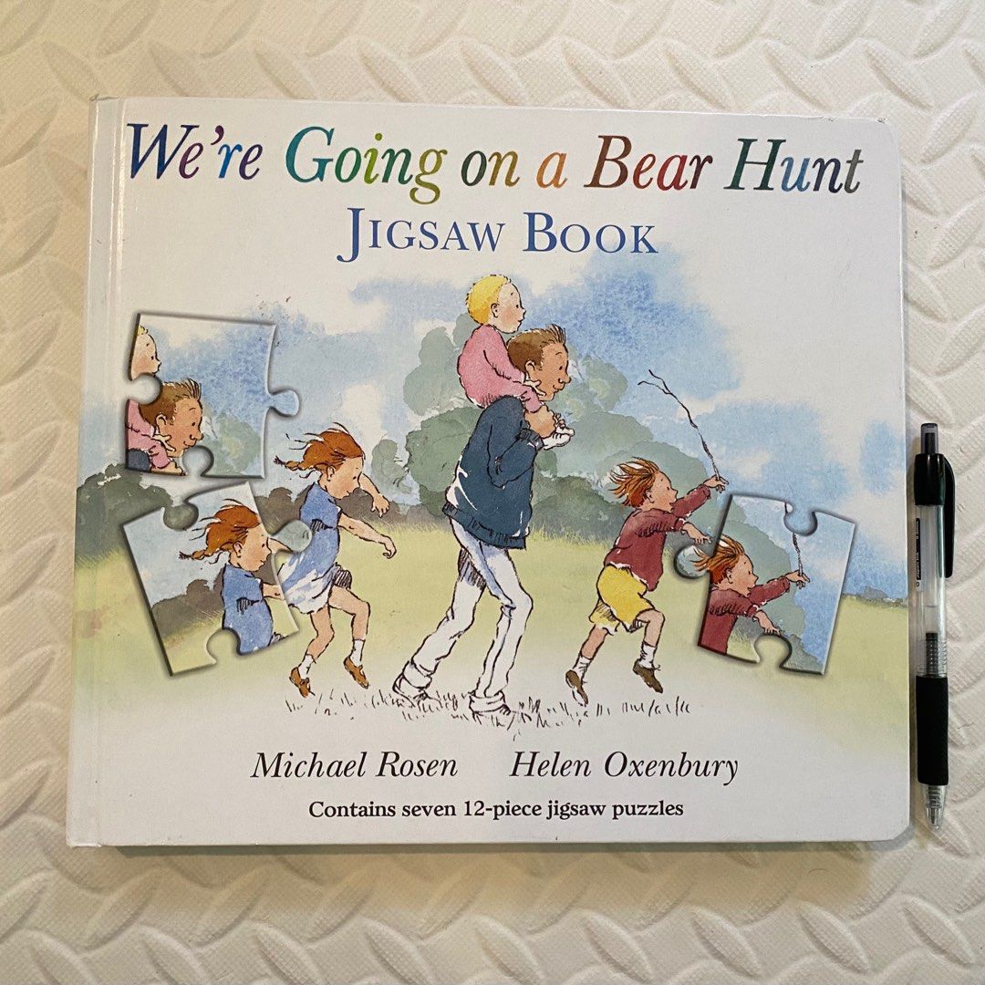 We’re Going on a Bear Hunt Jigsaw Book (Category: Children's Books) located in Las Pinas. Submitted by squishy.dango (Listing ID 1311029648, Image 2). Description: BIG! 3 pages have missing puzzle pieces. Selling as boardbook. Last price posted. ‼️Shipping via J&T or Lalamove only. .