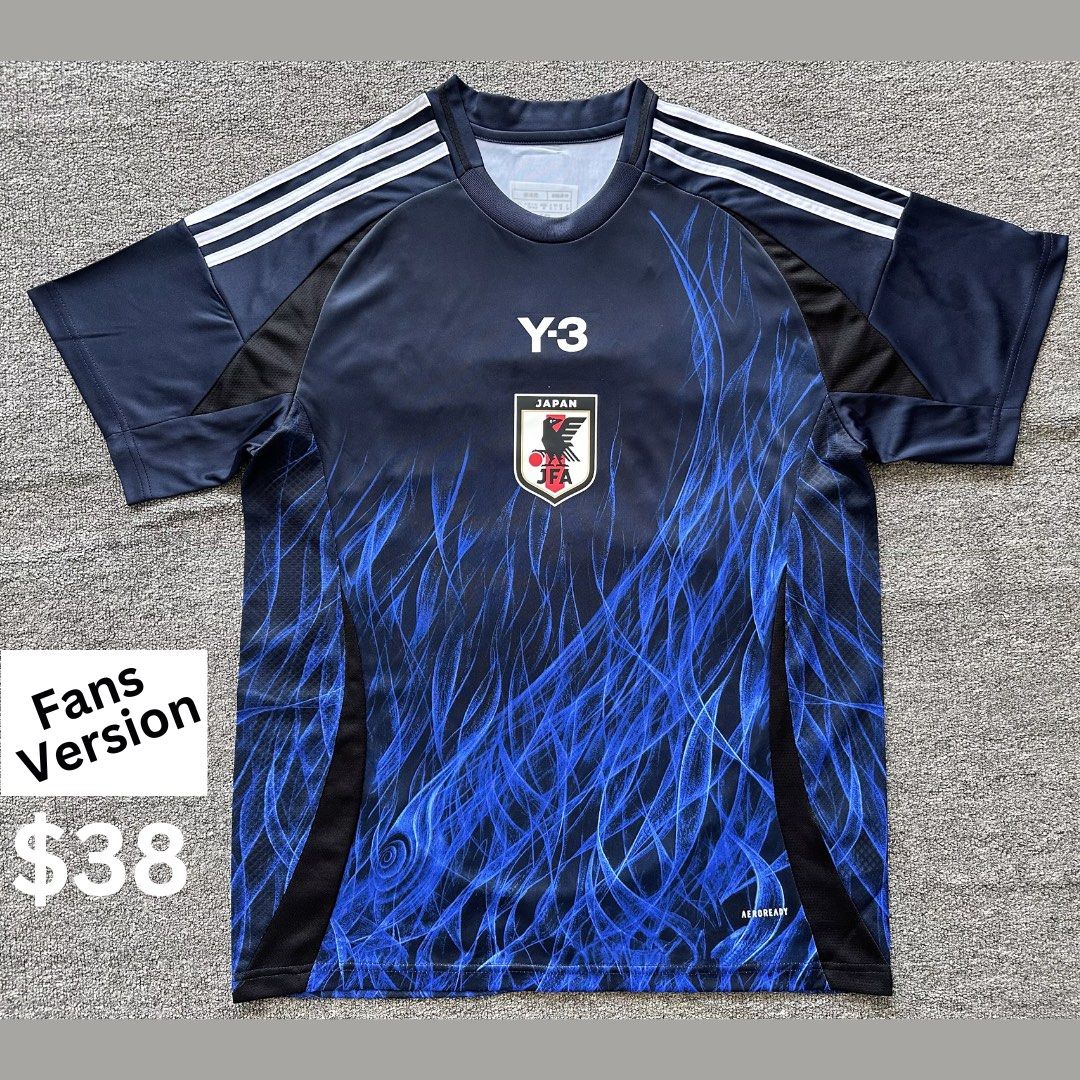 Y3 Japan National Team Football Jersey, Men's Fashion, Activewear