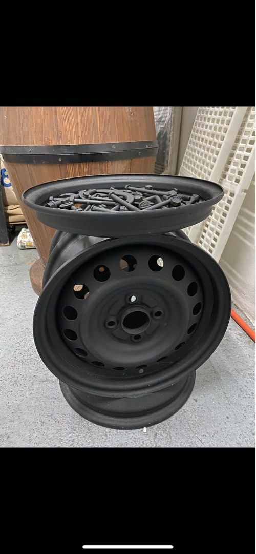 15 inch Center Table (Category: Tables & Sets) located in Pasig City. Submitted by panavi (Listing ID 1311339442, Image 3). Description: Car Rim 15 inch Table BRAND NEW ONE OF A KIND, VERY UNIQUE DESIGN Size: 15 inches Height: 19 1/2 inches Color: Black IMPT NOTE: NO GLASS INCLUDED, CHEAP to buy in any Aguila Glass branches.