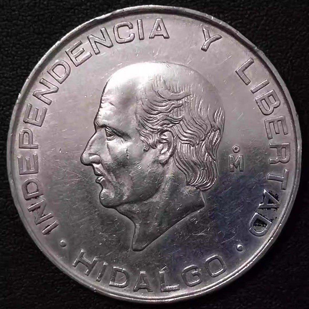 墨西哥🇲🇽1957年伊迭爾戈5比索大銀幣, 興趣及遊戲, 收藏品及紀念品, 錢幣- Carousell