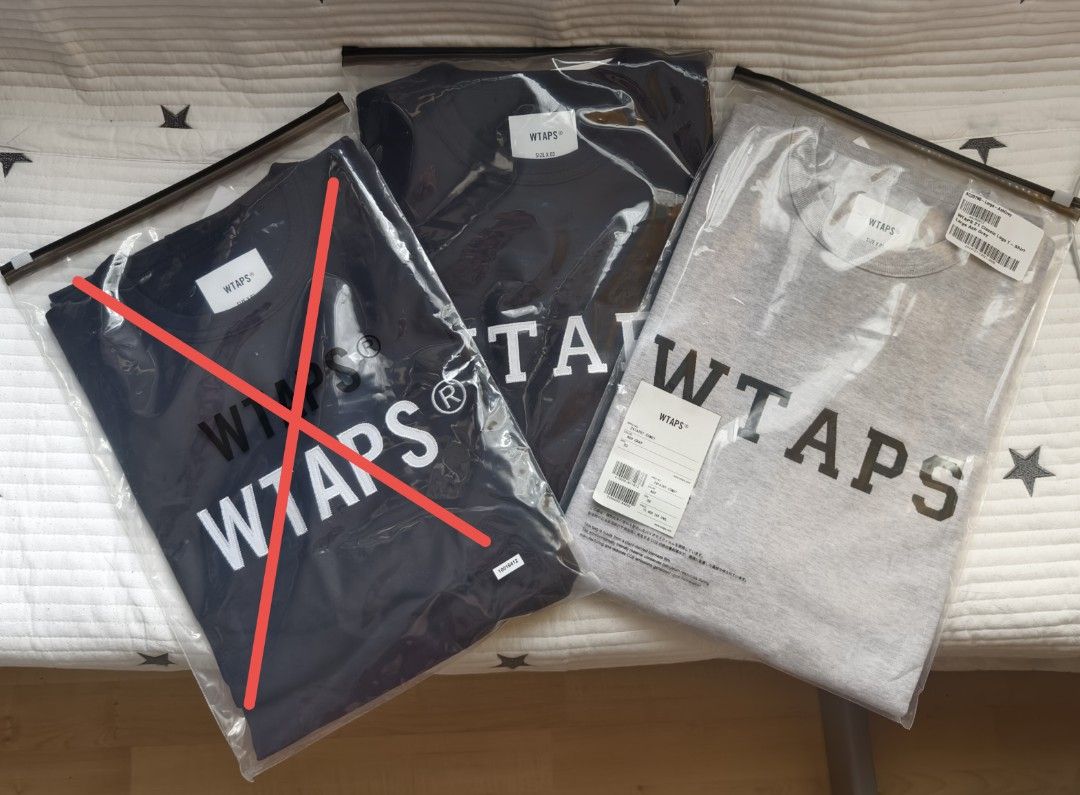 WTAPS さそ 24SS ACADEMY SS TEE ASH GRAY XLサイズ