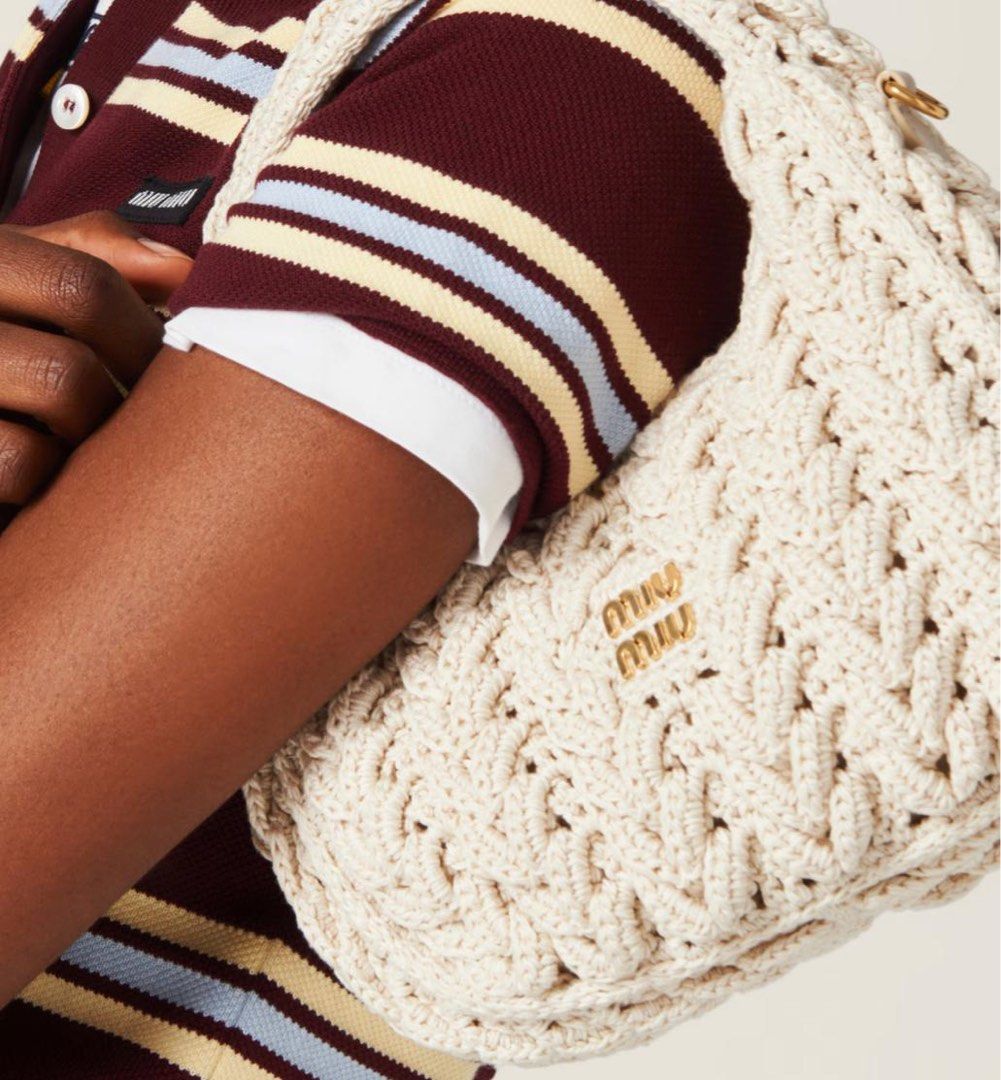 Miu miu woven bag online