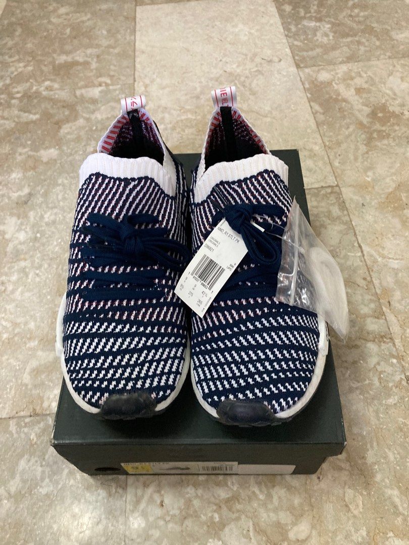 Nmd r1 stlt navy white red hot sale