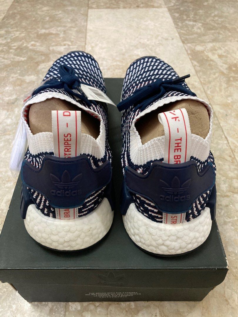 Nmd r1 stlt navy white red shop