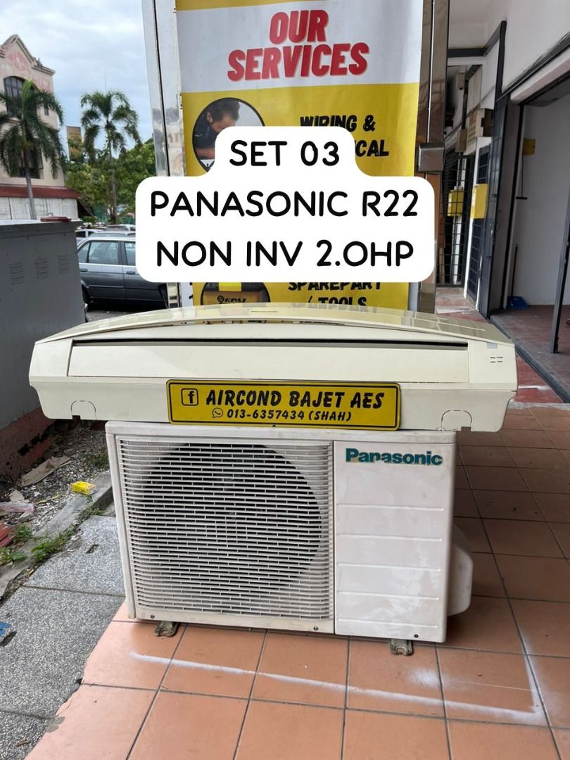 Aircond Murah Siap Pasang Panasonic 2hp Secomdhand Non Inverter Harga ...