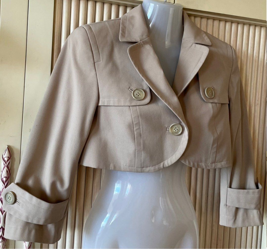 Authentic Ann Taylor Loft petite long sleeved cropped Jacket Women s Fashion Coats Jackets and Outerwear on Carousell