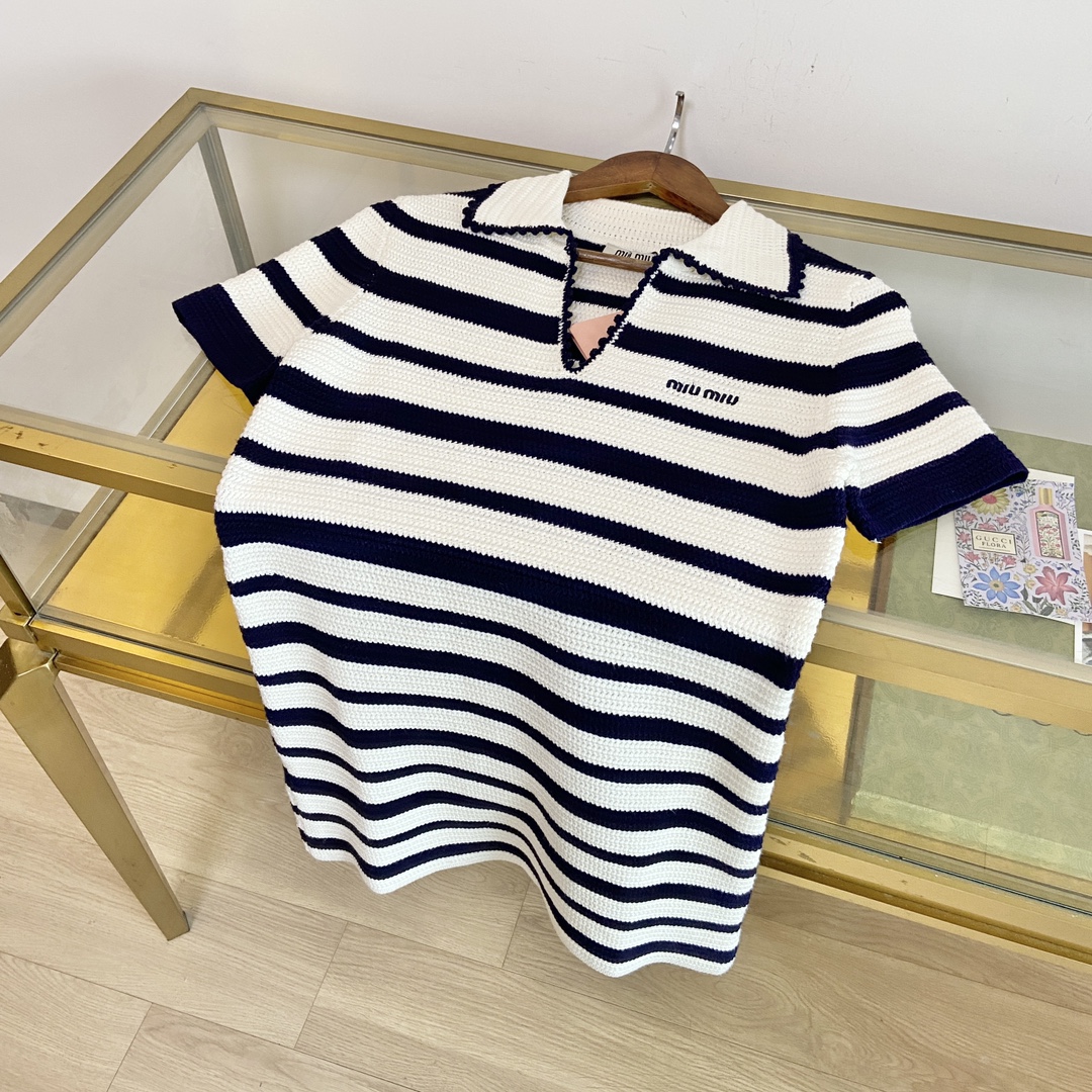 Authentic miu miu striped knitted dress Women s Fashion Dresses Sets Dresses on Carousell