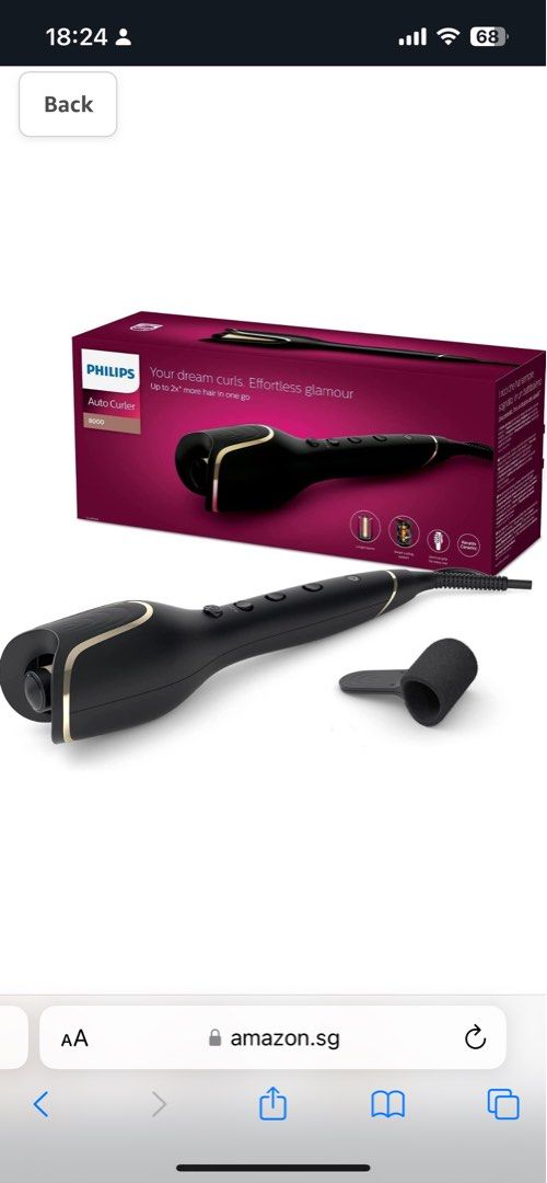 Automatic Hair Curler Philips Prestige