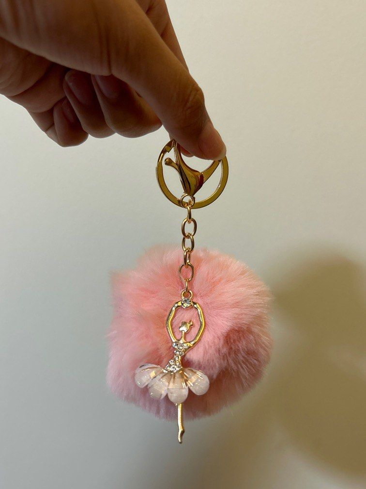 Victoria secret pom pom keychain outlet
