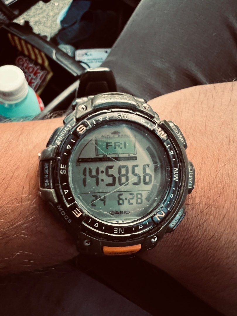 Protrek Triple Casio Pro Trek 40 Compass Vintage Casio Watch