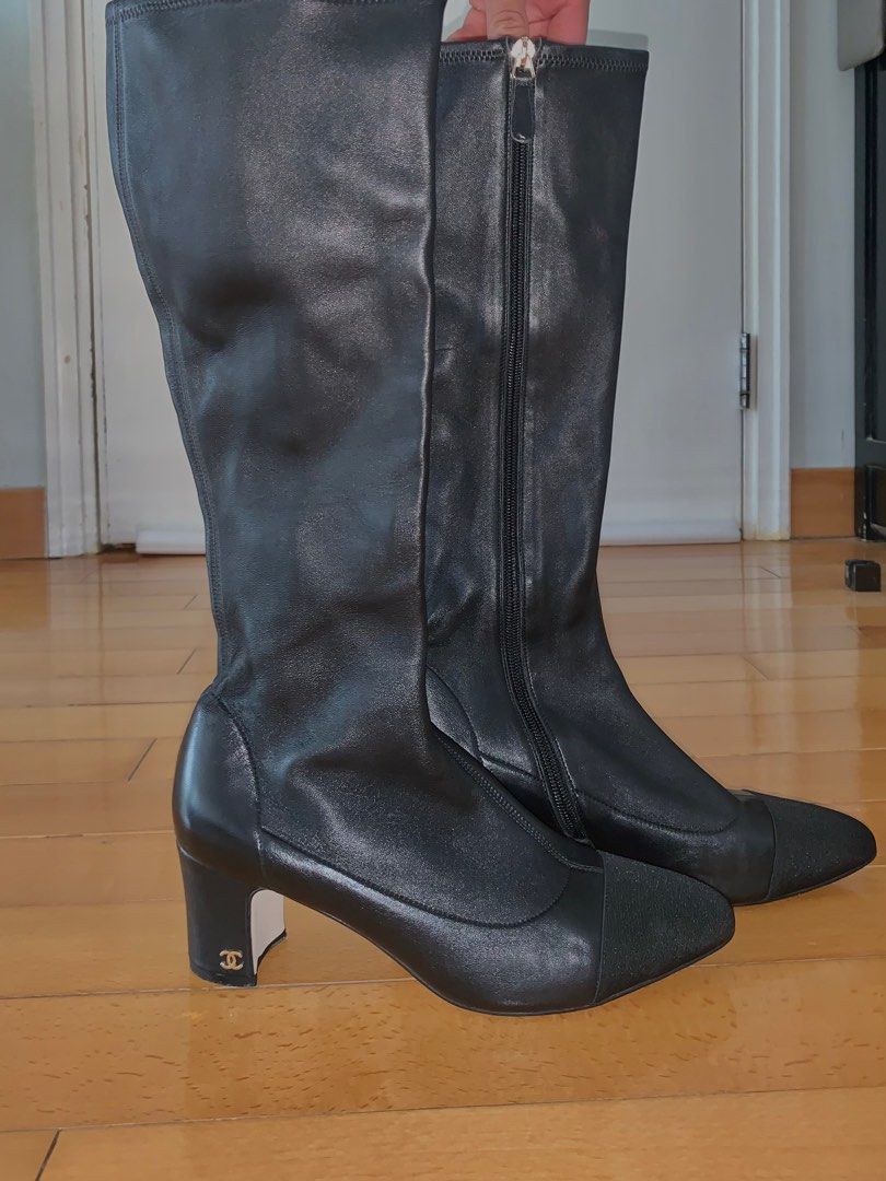Women's cap toe boots top