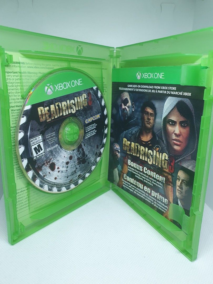 Deadrising 3 Apocalypse Edition (Xbox One) (Category: Xbox) located in Quezon City. Submitted by itemsforadoption (Listing ID 1311232503, Image 3). Description: Rfs: Its 2024! Happy New Year! Hoping you have a good year ahead of you! If you have questions feel free to send a message. Though I'll most likely be able to reply from 10am to 8pm. Please be patient and understanding. Decluttering games and items that I've picked up or for friends and f