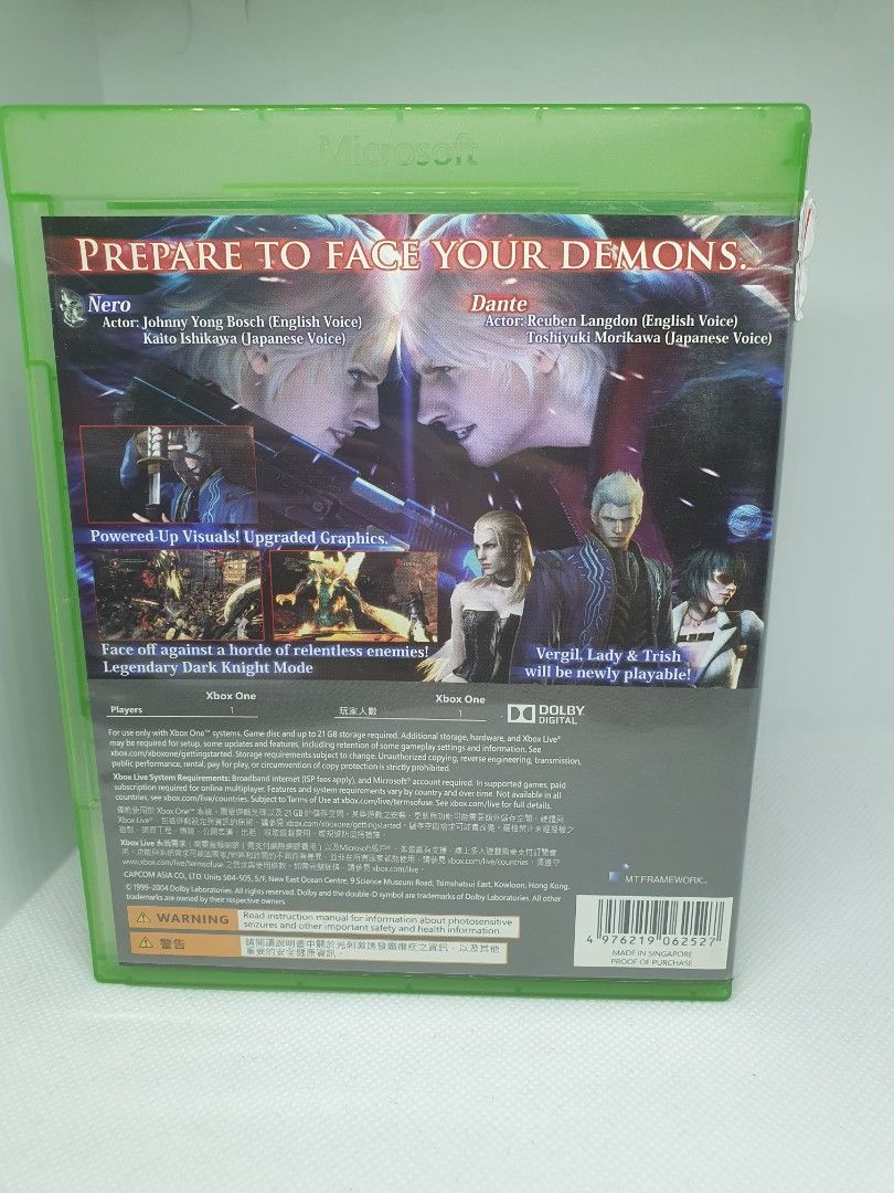 Devil May Cry 4 Special Edition (Xbox One) (Category: Xbox) located in Quezon City. Submitted by itemsforadoption (Listing ID 1311233476, Image 2). Description: Rfs: Its 2024! Happy New Year! Hoping you have a good year ahead of you! If you have questions feel free to send a message. Though I'll most likely be able to reply from 10am to 8pm. Please be patient and understanding. Decluttering games and items that I've picked up or for friends and f