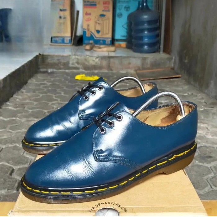 Dr martens 1461 navy blue cheap