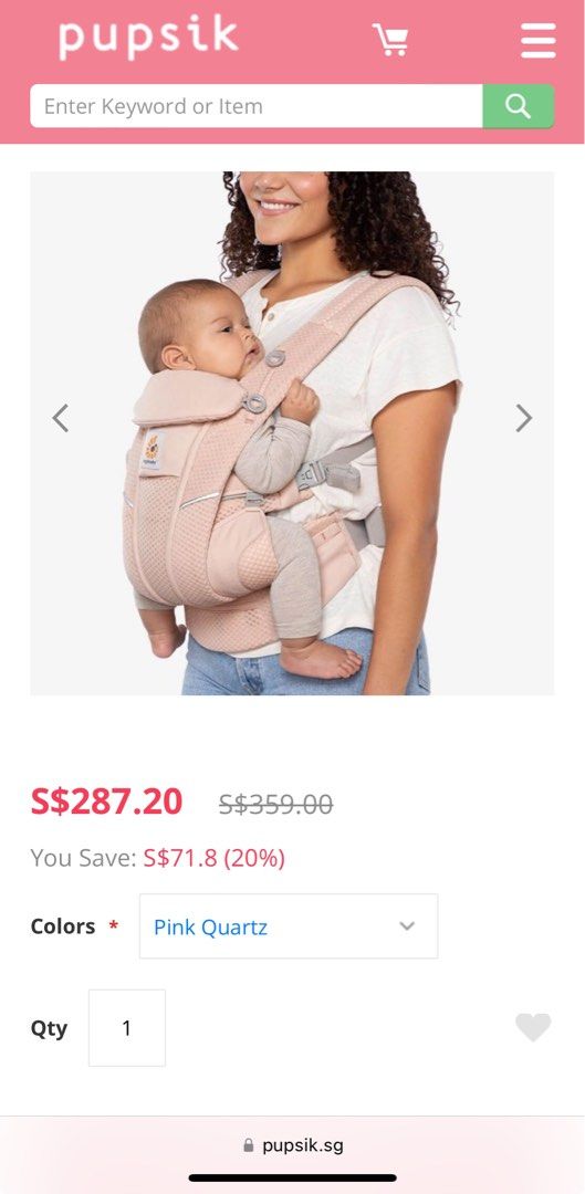 Ergobaby Omni Breeze Baby Carrier Babies Kids Going Out Carriers Slings on Carousell