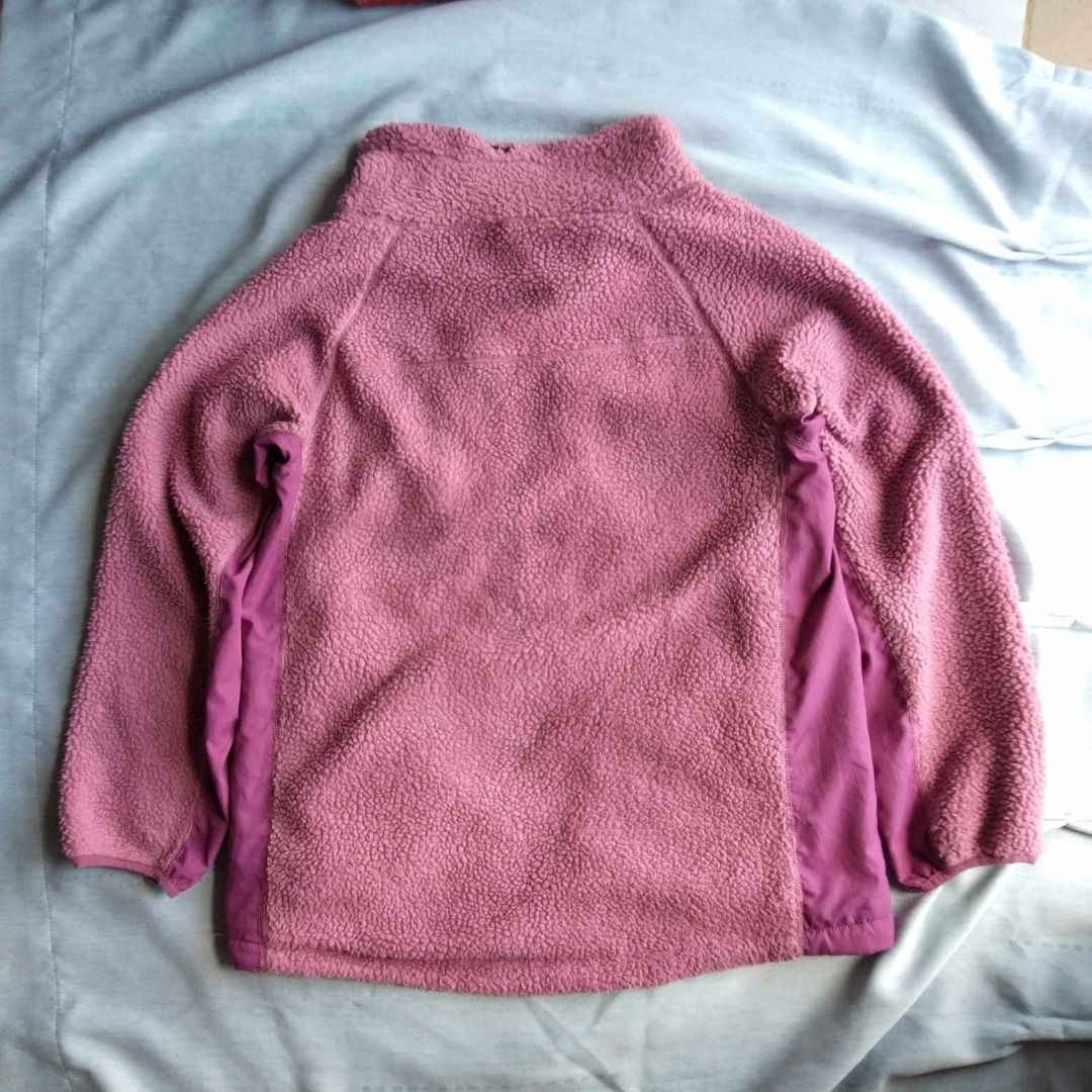 FIELDCORE Y2k Fleece Jacket Pink japan brand / streetwear cropped/boxy