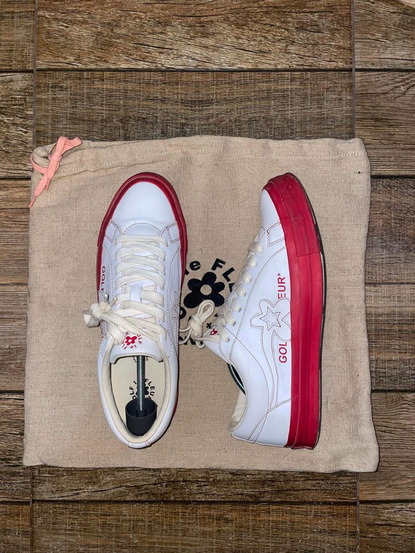 Golf le fleur red and white top