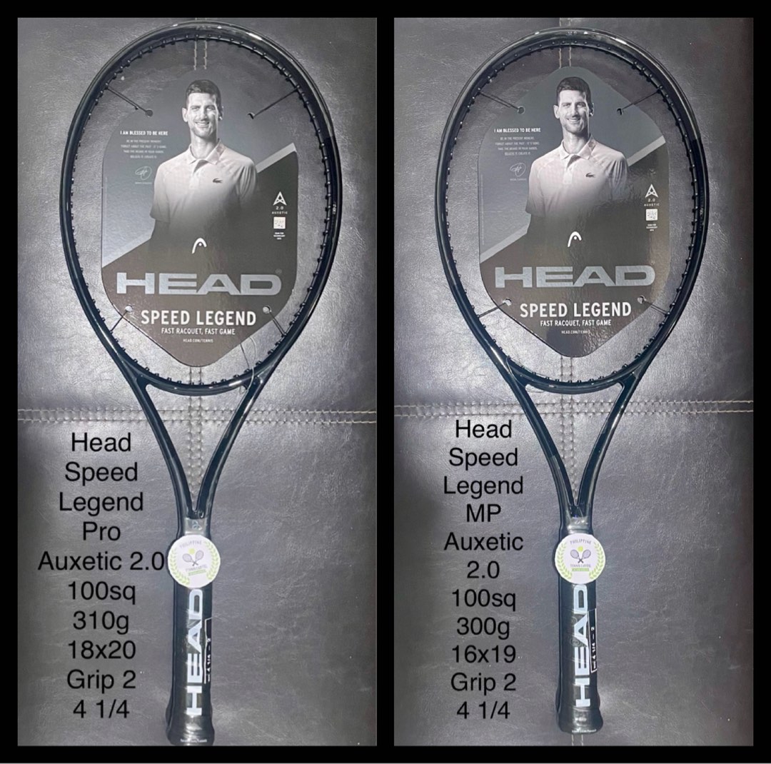 Head Speed Pro & MP Legend Auxetic 2.0, Sports Equipment, Sports & Games, Racket and Ball Sports