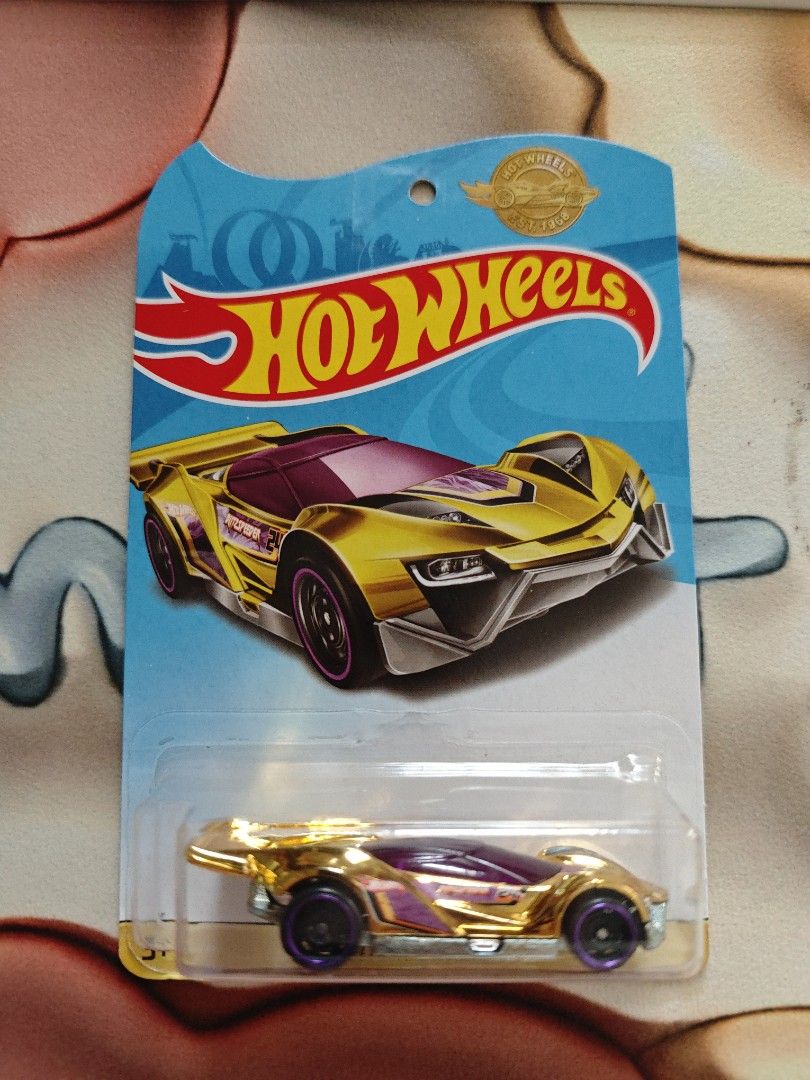 HOTWHEELS BLITZSPEEDER 50TH gold edition rare, Hobbies Toys