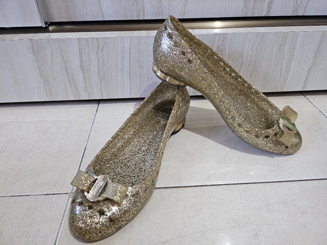 Jelly shoes ferragamo asli on sale