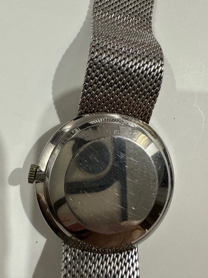 Vintage Juvenia Slimmatic Swiss Automatic (Category: Men's Watches) located in Quezon City. Submitted by carl.sy. (Listing ID 1311328209, Image 3). Description: Automatic uhr Swiss watch Milanaise original mesh bracelet. So light-weight and slim feels like you’re not wearing one. Looks slick and classy fits for formal wear. Size diameter 33 mm..