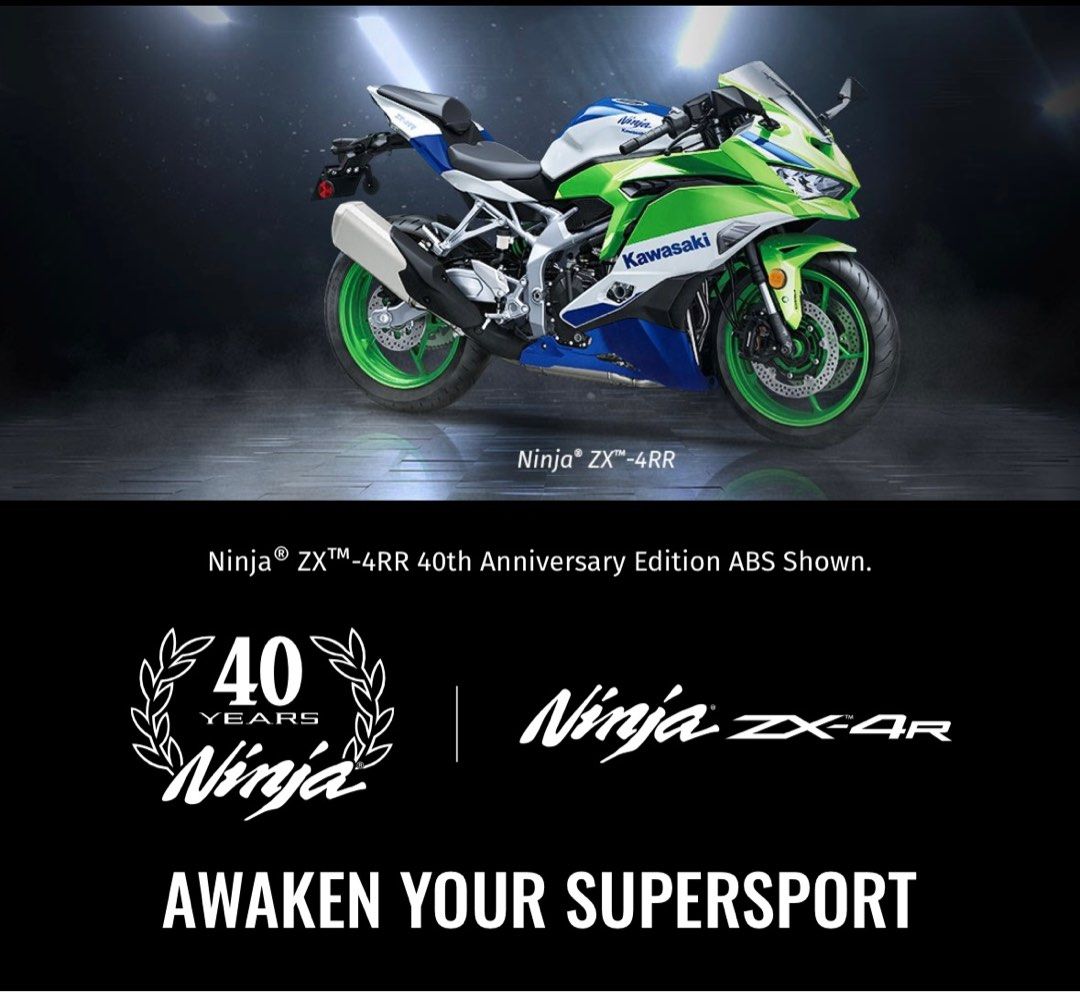 2024 Ninja ZX-4RR 40th Anniversary Edition モーターサイクル