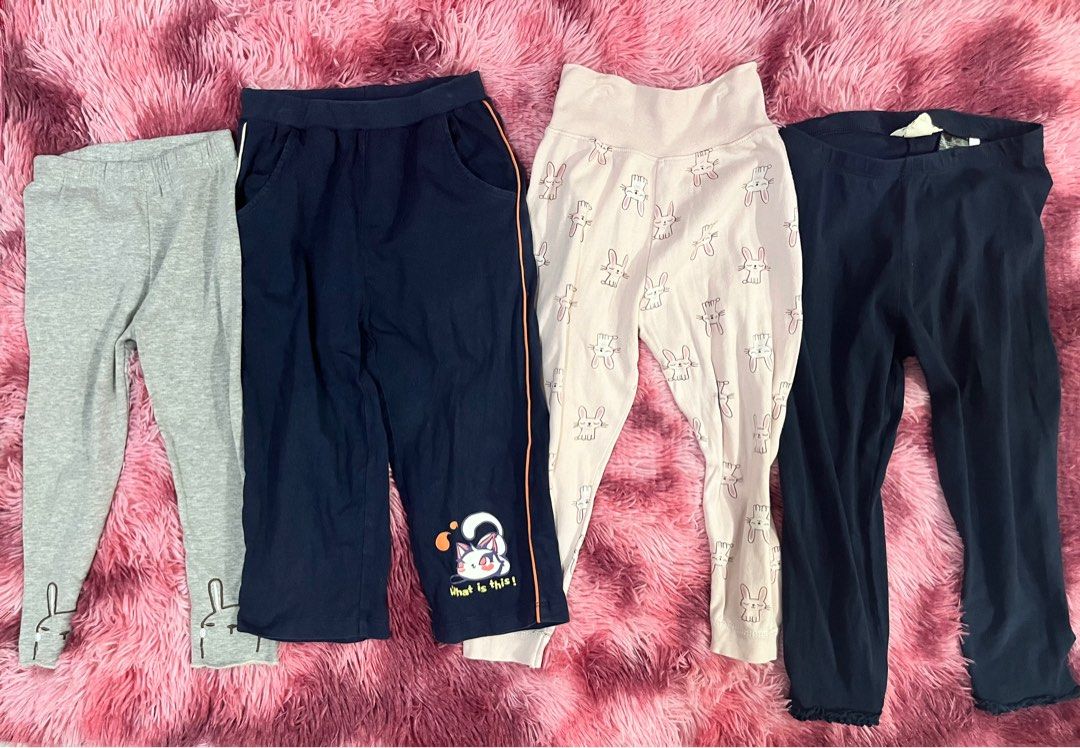 Leggings/Pants 2-3 (Category: Babies & Kids Fashion) located in Mariveles. Submitted by declutterq123 (Listing ID 1311208653, Image 1). Description: 4 for 50 This is preloved! Managed expectations! Sf c/o buyer.