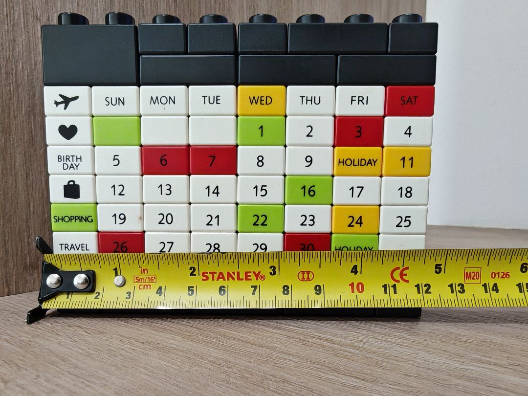 Lego perpetual calendar clearance