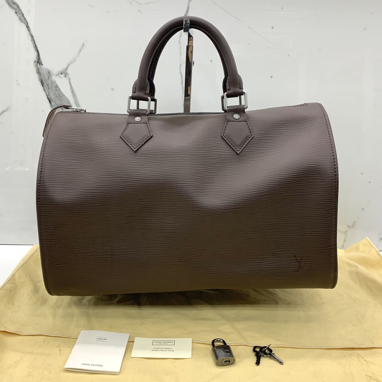 LOUIS VUITTON BROWN EPI SPEEDY 30 HANDBAG 247030543 Luxury Bags Wallets on Carousell